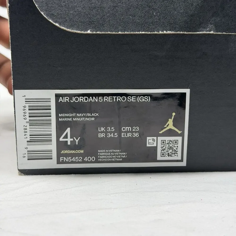 Nike Sneakers Youth 4 Y Air Jordan 5 Retro SE GS Georgetown Navy FN5452-400